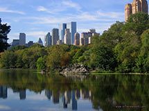 Central Park Lago, Nueva York, EE.UU.