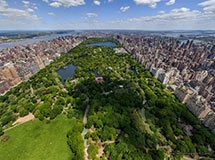 Central Park desde una altura, Nueva York, EE.UU.