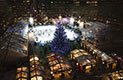 Rink Ville étang de Bryant Park, New York City, USA