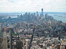 Observation deck of Empire State Building, New York City