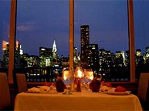 Dîner romantique à New York